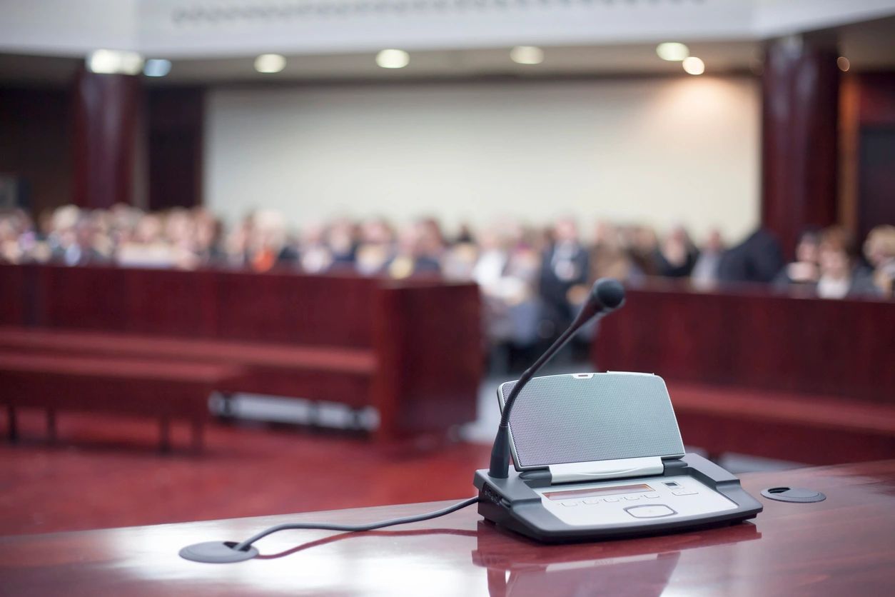 Microphone at conference